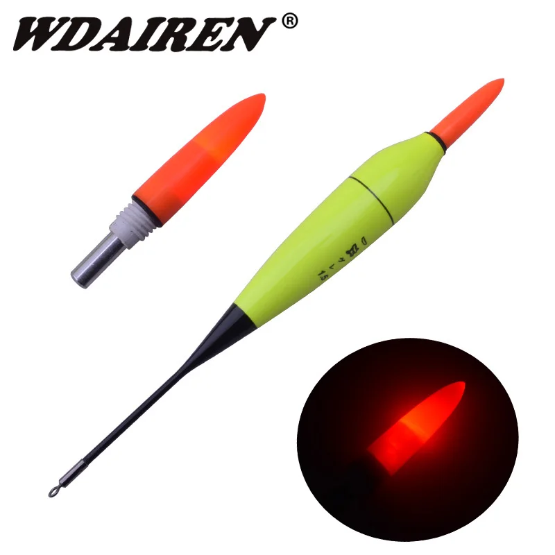 

1Pcs Luminous Fishing Float Boia Foam Type Led Fishing Light Stick Bobber Buoy Electronic Glowing Night Fishing Floats WD-133