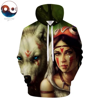

Princess Mononoke wider by JojoesArt 3D Hoodies Sweatshirts Men Women Pullover Fashion Casual Tracksuits Brand Drop Ship Hot