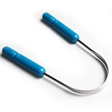 Скребок для языка зубная щетка для ухода за полостью рта щетка из нержавеющей стали рта для чистки языка свежее дыхание чайник гигиенический уход ручкой из двуокиси кремния