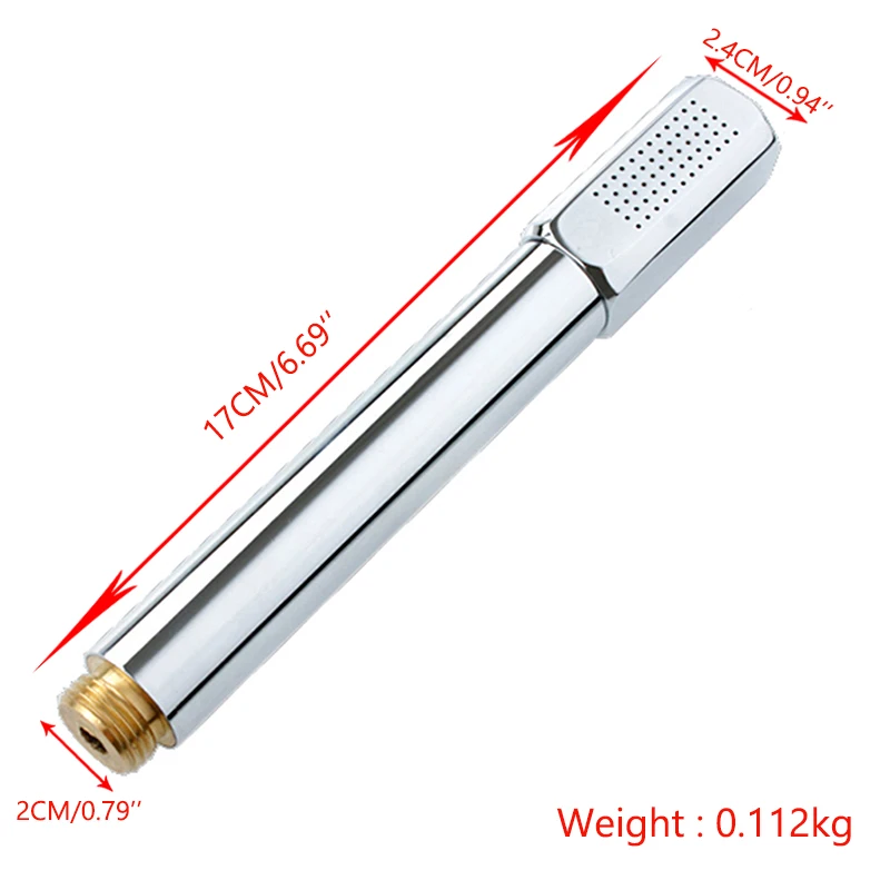 SRJ Bathroom Shower Handheld High Pressure Shower Head Nozzle 304 Stainless Steel Chrome-Plated Home Bathroom Shower Accessories