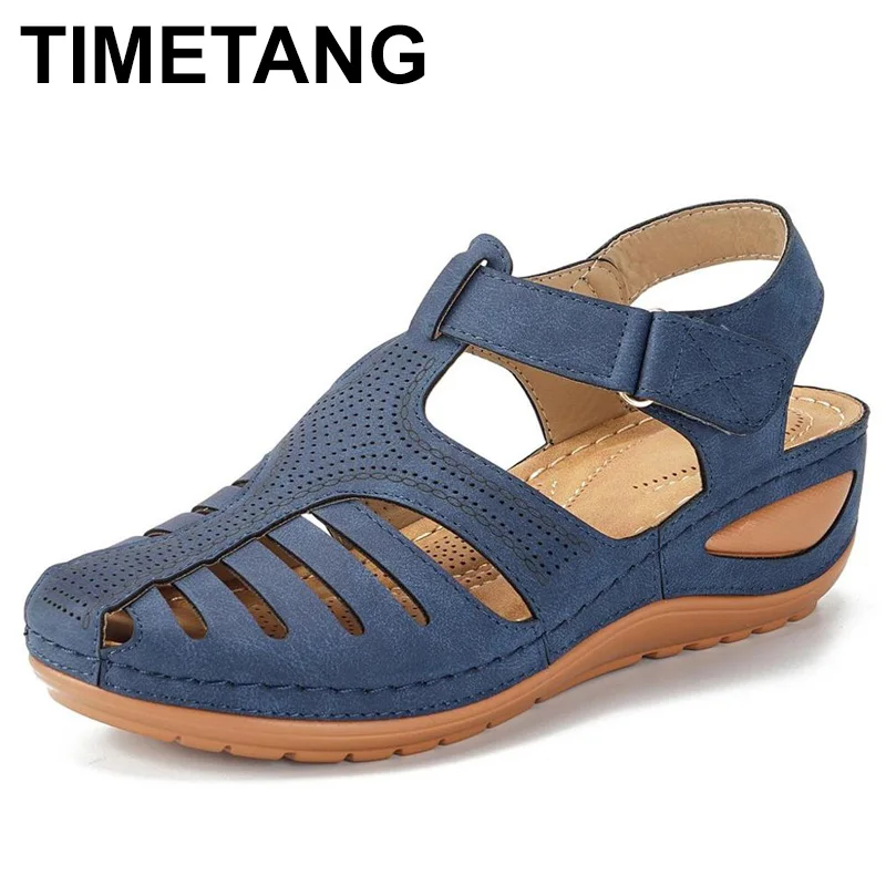 TIMETANGSummer для девушек и женщин Удобные полусапожки отдыха Женские открытые с
