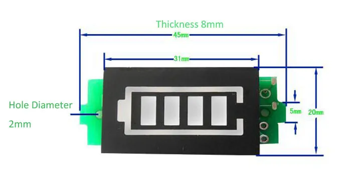 2 S 2 серия индикатор емкости литиевой батареи 8,4 V синий дисплей тестер мощности батареи для электромобиля Li-po Li-ion