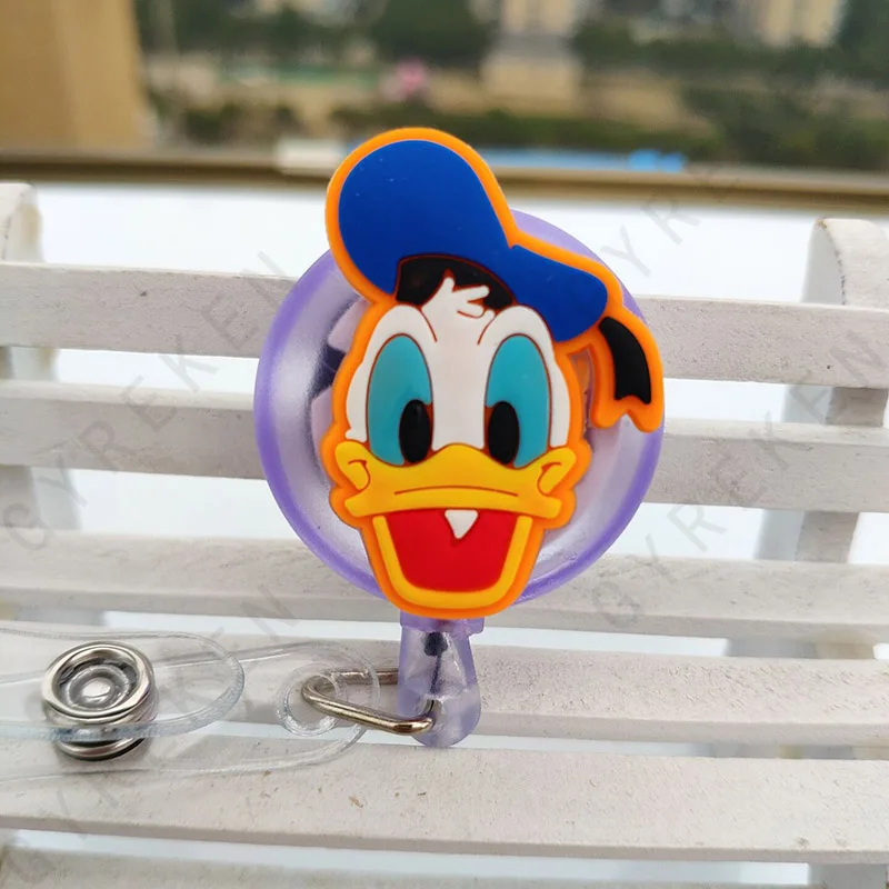 2019 Lovely cartoon child student nurse retractable reel Badge Holder lovely Kids Reels