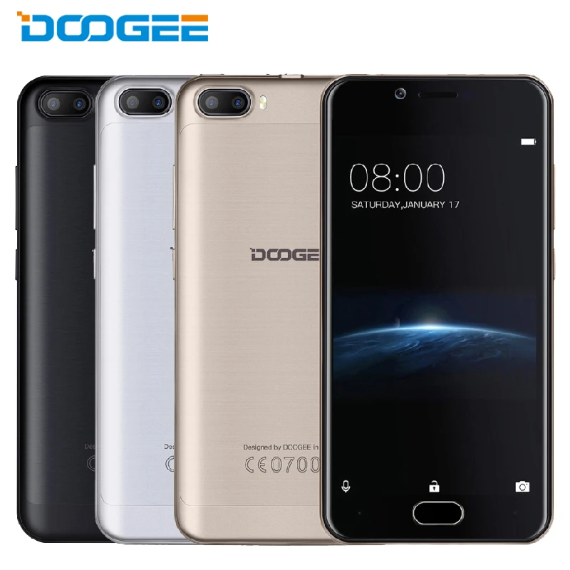 Original Doogee Shoot 2 Cell Phone 1GB RAM 8GB ROM MT6580A Quad Core 5 0inch 3360mAh
