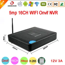 5mp/4mp/3mp/2mp/1mp IP Камера Пластик 12V3A Hi3536D XMeye H.265 5mp 16CH 16 каналов WI-FI Onvif Мини NVR Бесплатная доставка