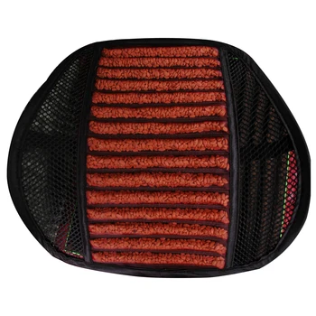 

Car Seat Lumbar Mesh Back Brace Support Office Home Car Seat Chair Ventilate Cool Cushion Pad with Hawthorn Seeds Black Red A35