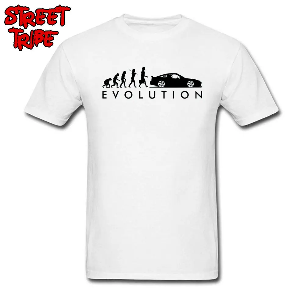 High Quality Evolution of Pilot 5 4256 Casual Short Sleeve T Shirt Fall O Neck Pure Cotton Tees for Men T-Shirt Comics Evolution of Pilot 5 4256 white