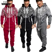 Мужская Рождественская осенне-зимняя повседневная толстовка с принтом, Рождественский комбинезон на молнии, штаны, мужские брюки pantalon homme pantalon Hombre