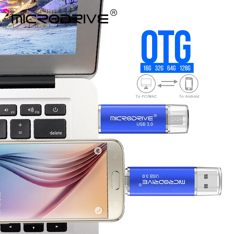 Флеш-накопитель 16 ГБ 3,0 USB OTG флеш-накопитель 4 ГБ 8 ГБ металлический usb флеш-накопитель 32 Гб 64 Гб 128 ГБ флеш-накопитель usb для телефонов/планшетов