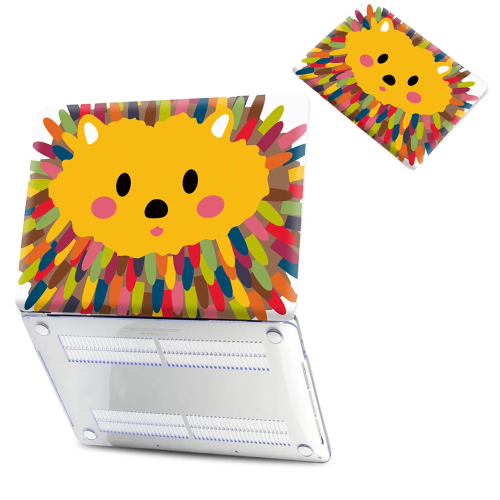 Cute Lion Fasion Case Cover For MACBOOK Pro 13 Air 11 12 Pro 15 Hard PVC Replace Shell For Apple Macbook Pro 13.3 With Touch Bar Cute Lion Fasion Case Cover For MACBOOK Pro 13 Air 11 12 Pro 15 Hard PVC Replace Shell For Apple Macbook Pro 13.3 With Touch Bar