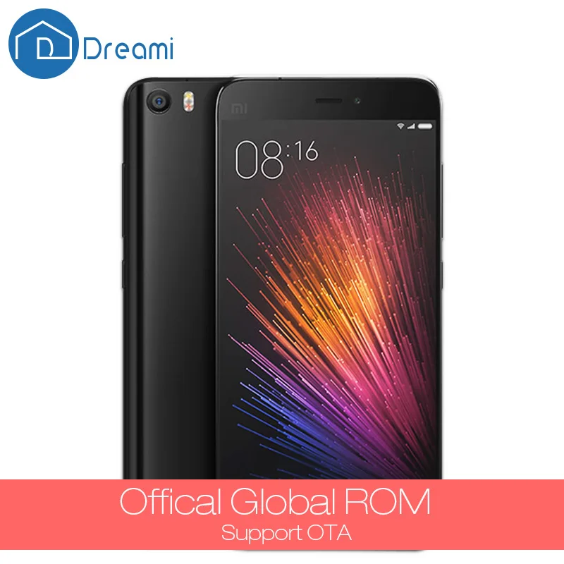  Dreami Original Xiaomi Mi5 3GB RAM 32GB ROM Snapdragon 820 Quad core 5.15 inch Mi 5 Cellphone 16MP Fingerprint 