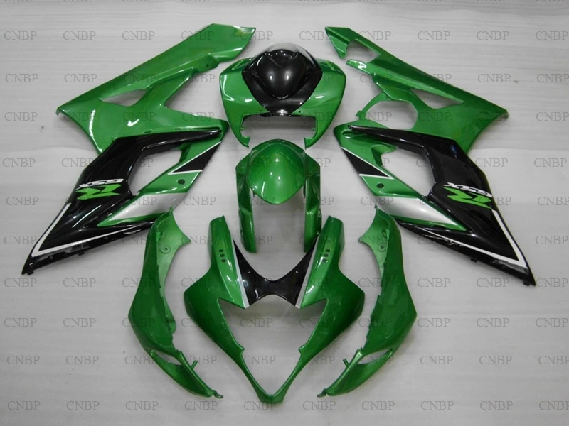 INJECTION mold GSXR 1000 2005-2006 K5 обтекатель мотоцикла GSX R 1000 2005 обтекатель GSX R 1000 2006 зелено-черные обтекатели - Цвет: INJECTION mold