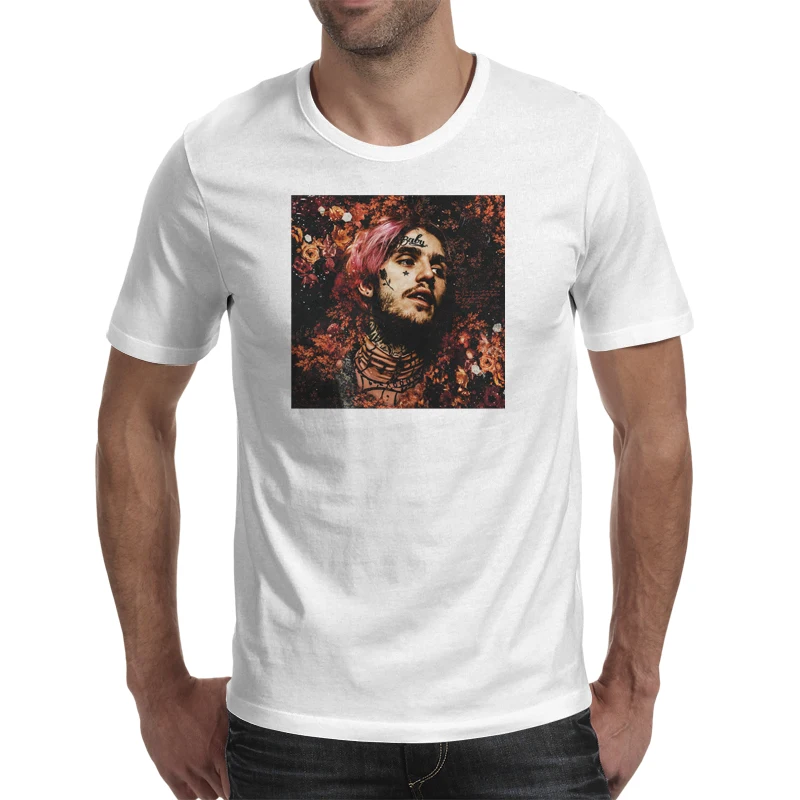 Lil Peep T Shirt для мужчин круглая Футболка мужская рубашка белый Китай Оптовая Продажа футболки Ханука хип-хоп Короткие повседневные с круглым в...
