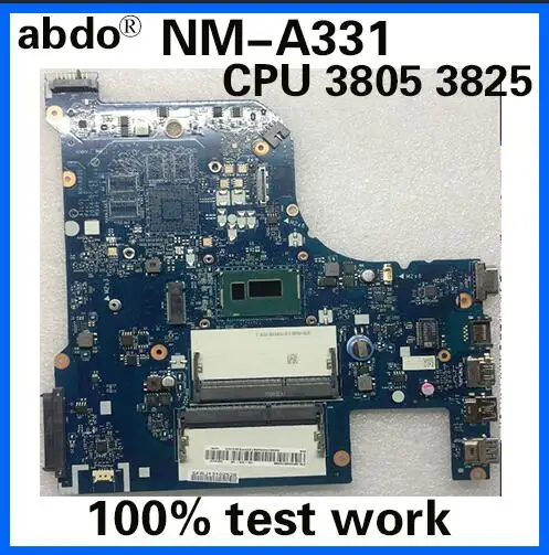 Abdo AILG1 NM-A331 подходит для lenovo G70-70 G70-80 Z70-80 ноутбук материнская плата Процессор 3825 3805U DDR3 тесты работы