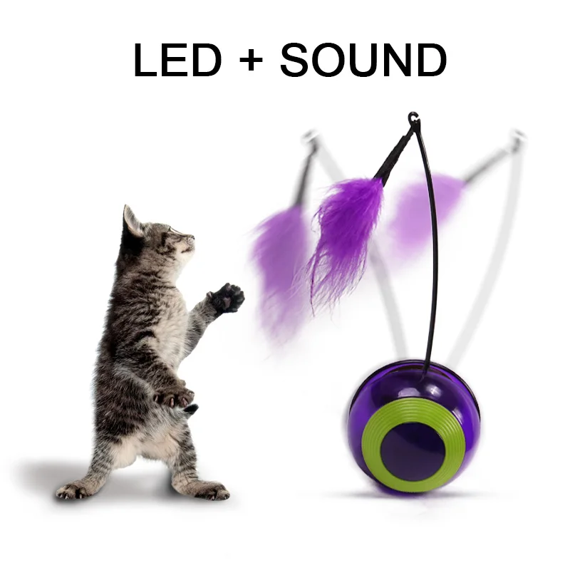 Electronic Motion Cat Toy Interactive Cat Toy Multi Function Automatic Cat Toy Ball Tumbler with Chaser Light Sound For Kitty Electronic Motion Cat Toy Interactive Cat Toy Multi Function Automatic Cat Toy Ball Tumbler with Chaser Light Sound For Kitty