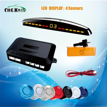 

50set Car Auto Parktronic LED Parking Sensor With 4 Sensors Reverse Backup Car Parking Radar Monitor Detector System