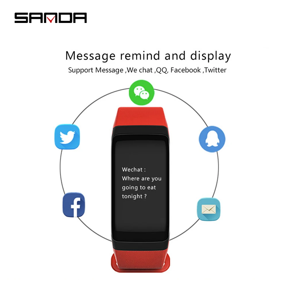 sanda bluetooth smart watch for ios android