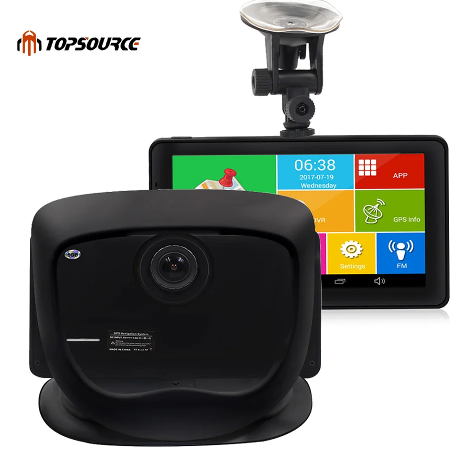 7" Android Car GPS Navigator 8GB Rear view camera Vehicle Navigation ...