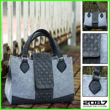 2087 Fashion Copper Series Felt Lady Handbag Pure Hot Sale High Quality Felt Women’s Leather Bag