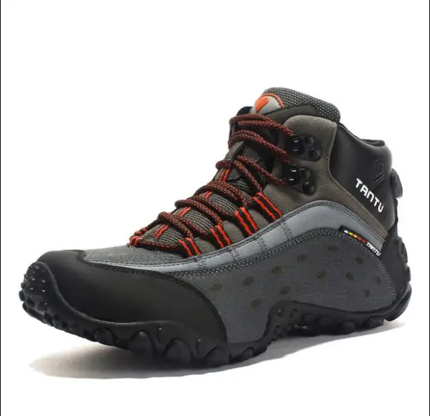 

Men Hiking Shoes Women Trekking Boots Black gary Breathable Sport Climbing Mountain Camping Outdoor Walking Sneakers size 39-46