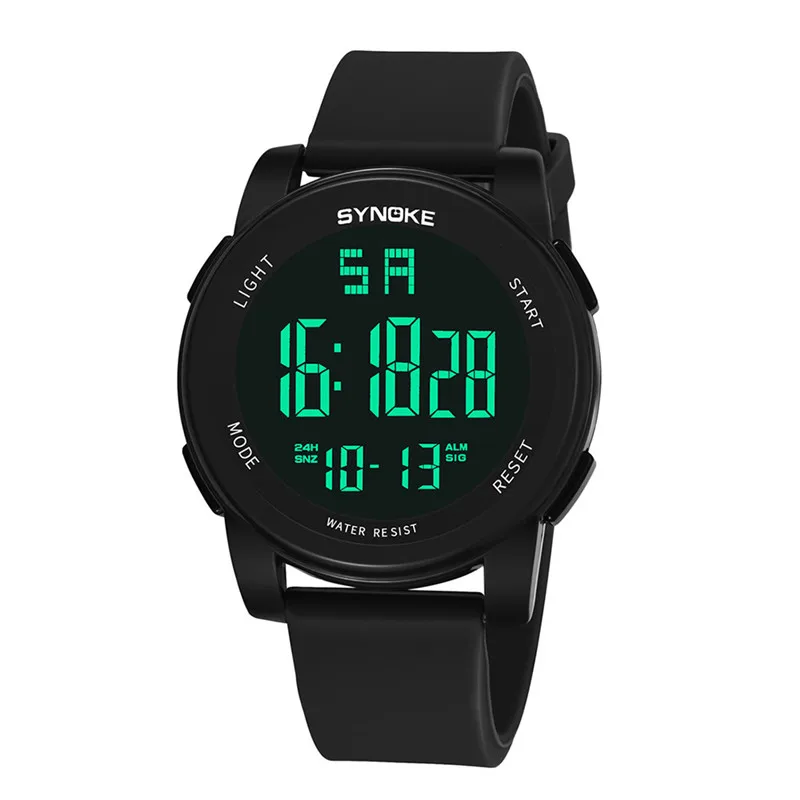 

GEMIXI Sport watches Multi Function Military Waterproof 30m Sports Watch LED Digital Dual Movement Rubber Wrist Watch 2018
