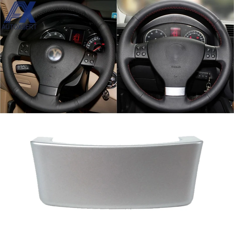 Накладка на руль AX Chrome для VW Golf MK5 GTI Passat B6 3C Eos Jetta Touran|steering wheel insert|trim coverjetta cover |