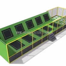 Экспортируется в Канаду парк батуты с пеной ямы CE сертифицированные HZ-047