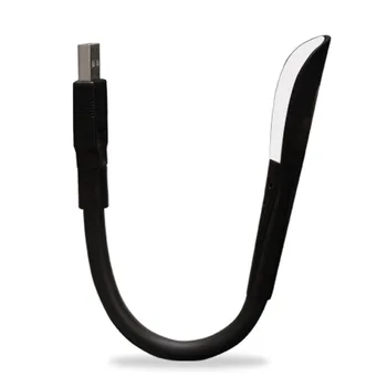 

Flexible USB charging LED Book Light Portable Mini Rechargeable Treasure Energy Saving Lamp Power Bank Desk Reading Light Black