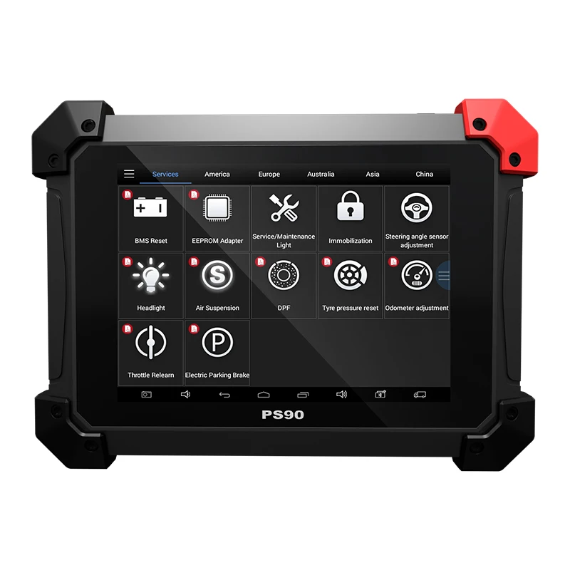 OBD2 Диагностический XTOOL PS90 автомобильный с ключом программист/одометр