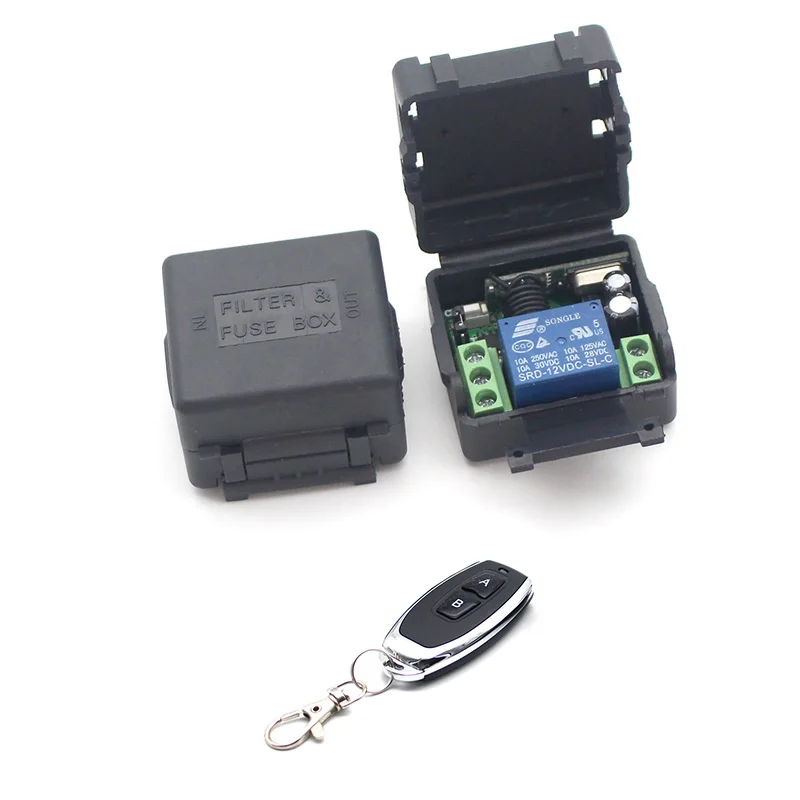 

New 433Mhz Universal Wireless Remote Control Switch DC 12V 1CH relay Receiver Module RF Transmitter 433 Mhz Remote Controls