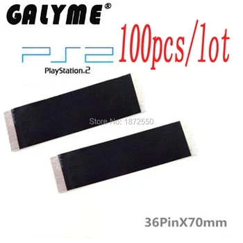 

100 pcs/lot Hot Sale Black Color Repair 36Pin*70mm Flex Cable Replacement For Playstation PS2 3W 5W 30000 50000 Repair Part