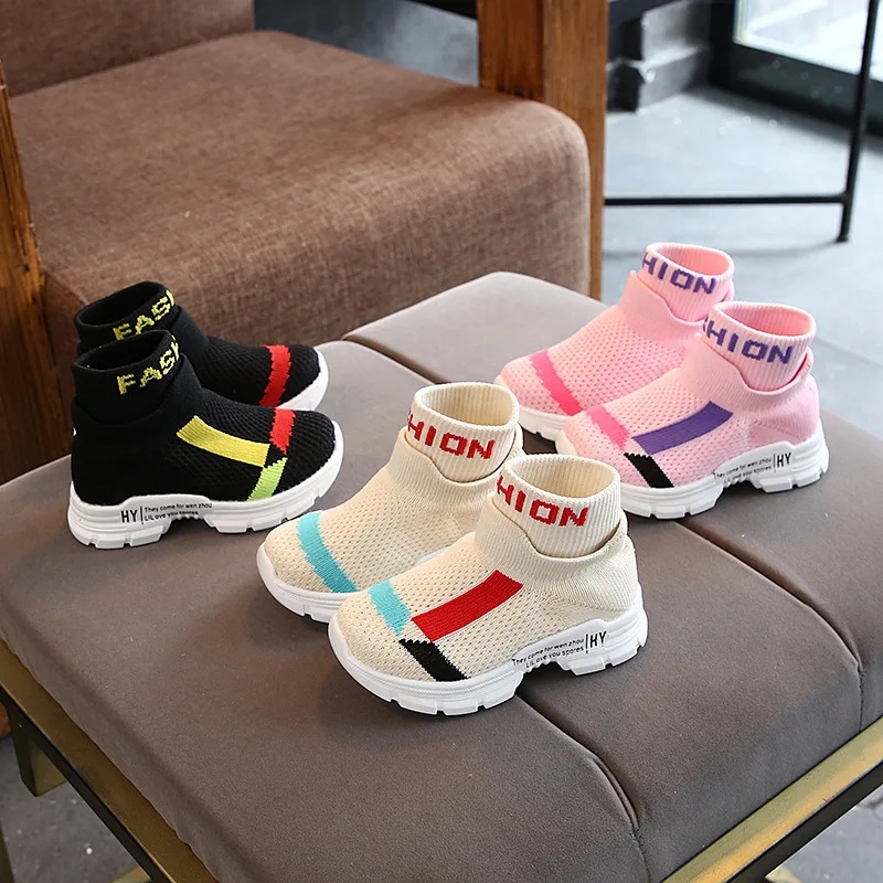 

teins baby infantil winter kids boots for girls boys children kids mesh boots sock soft bottom girls autumn winter baby boots