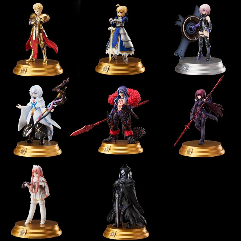 

Fate/Grand Order Scathach Arturia Pendragon Anime action figure toys 6cm 8pcs/set nendoroid collection toy gift F7401