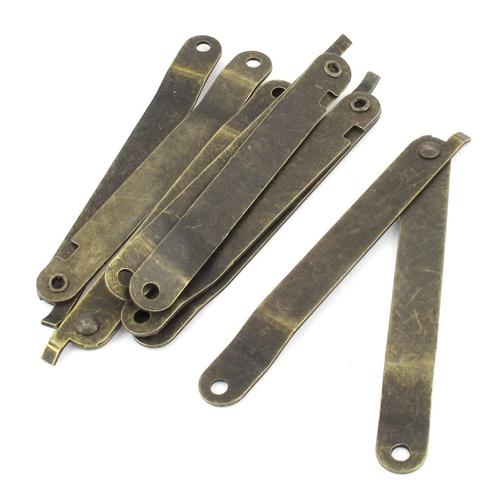 

5pcs 98mmx11mm Furniture Box Rotatable Folding Lid Support Hinge Stay