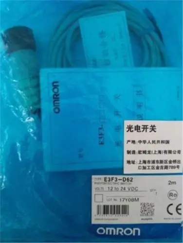 

2PCS Photoelectric Switch OM+ E3f3-D62 12-24Vdc Plc Module Plc Industria M