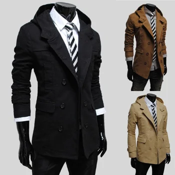 

Special offer fashion large size men jacket Wool Slim Fit Double Row Button Collar Outerwear Warm Man Casual Coat dropshipping