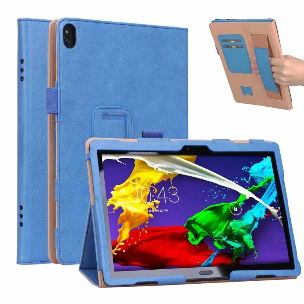 

Portable Capa Fundas Stand Shell Card Slots Case For Lenovo Tab P10 Protector For Lenovo P10 X705 TB-X705f X705L 10" Cover +pen