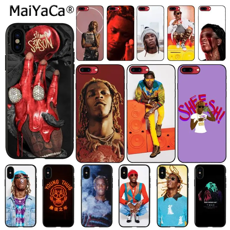 Чехол Young Thug для телефона iphone 12 11 pro MAX 8 7 6 6S Plus X XS 5 5S SE XR 10 чехлы | Мобильные телефоны