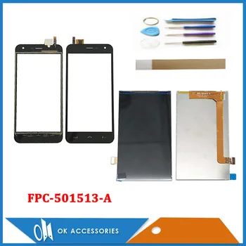

5.0" For Homtom HT3 Separate LCD Display With Touch Screen Glass Sensor Digitizer Assembly Version: FPC-501513-A With Tools Tape
