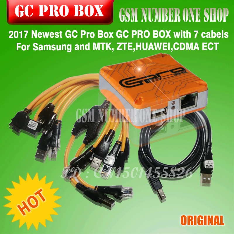 

ORIGINAL Newest Verison GC Pro Box GC PRO BOX GcPro Box with 7 cables For Samsung ZTE Huawei MTK CDMA ++++Free Shipping