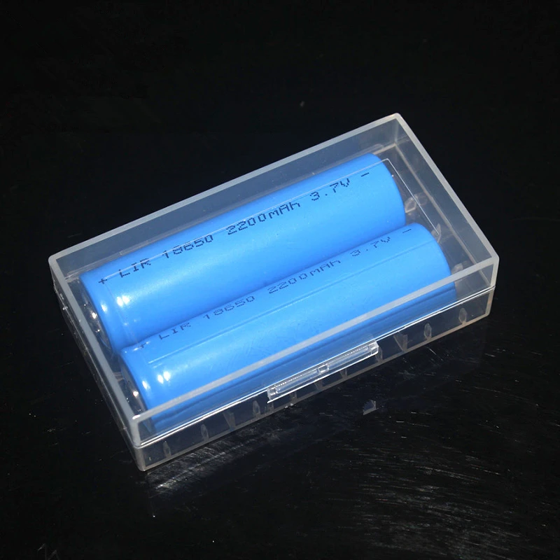 

2Pcs Battery Case Plastic boxs 18650 Box CR123A 16340 Battery Case Holder Box Storage