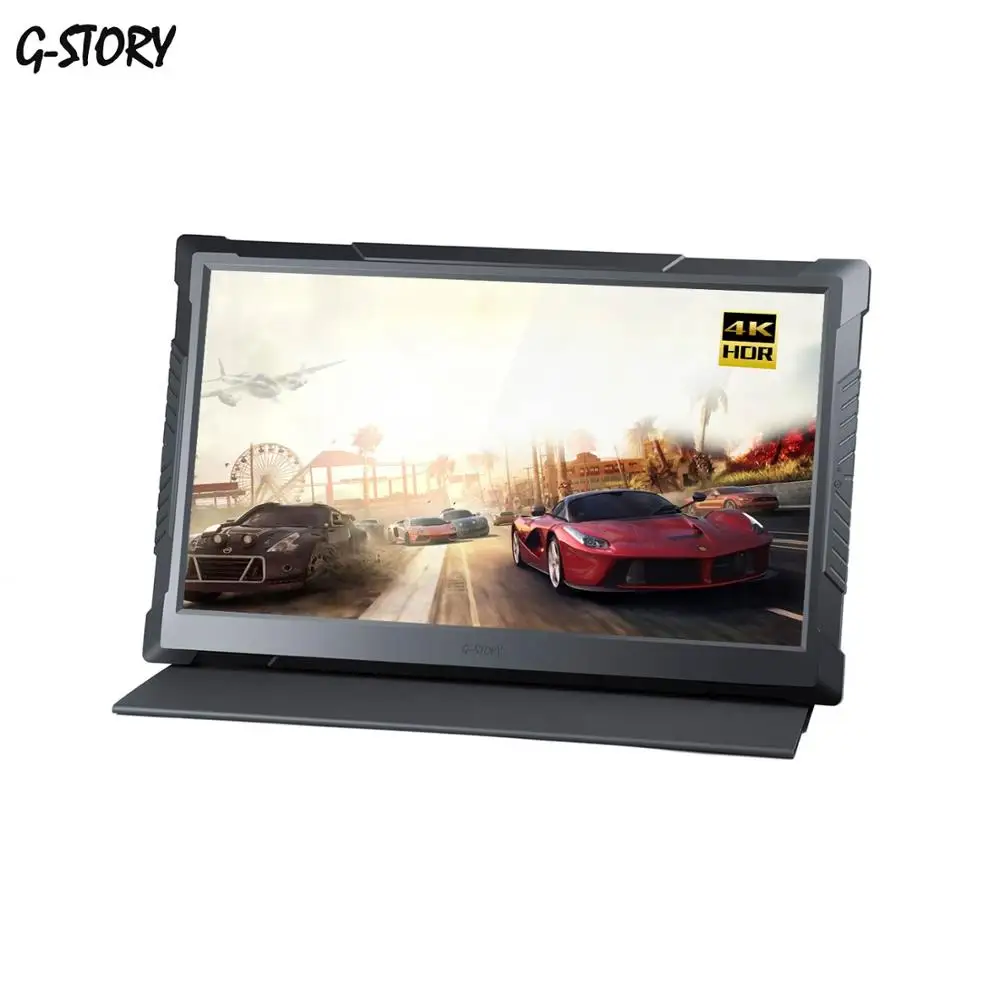  G-story Portable Gaming Monitor 15.6 Inch Uhd 4k Monitor Usb Type C Hdmi For Laptop phone xbox swit