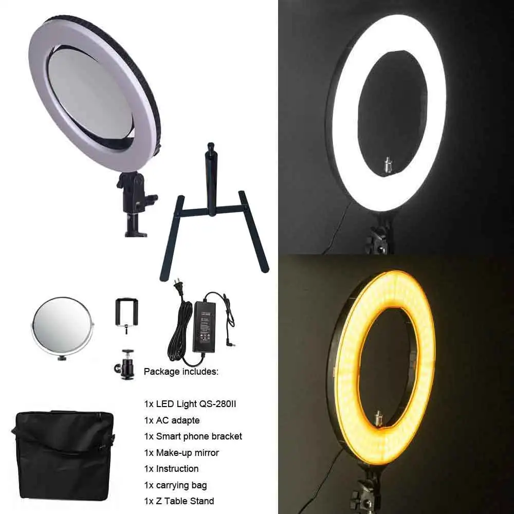 Yidoblo QS 280 10 &quotкамера селфи макияж фото/Студия/телефон/Видео LED кольцо света