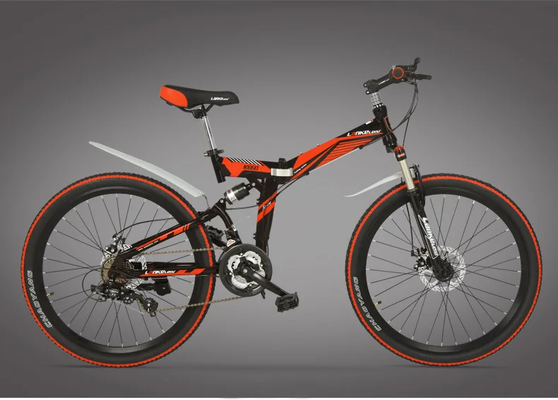Sale Big Discount for New Type, 21 Speeds, 24/26 inches, Folding Bike, Lockable, Full Suspension, Double Disc Brake, Mountain Bike. 15