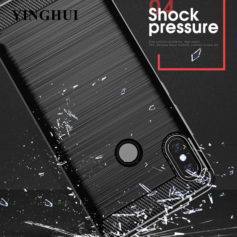 Best Silicon Case Coque For Xiaomi Redmi Note 6 Pro On Redmi Note 6Pro Soft Carbon Fiber Bumper Cases For Xiomi Redmi Note6 Pro Cover