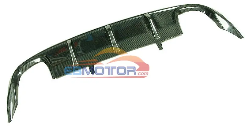 Real Carbon Fiber R-Line Style Rear Bumper Lip Diffuser Spoiler For Volkswagen CC 4Door Dual Side Dual Exhaust Sedan 2012UP