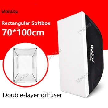 

Godox 70*100cm Rectangular softbox double-layer soft light cloth Fabric Bowen card Shadow room lamp flash Accessories NO00DG T03