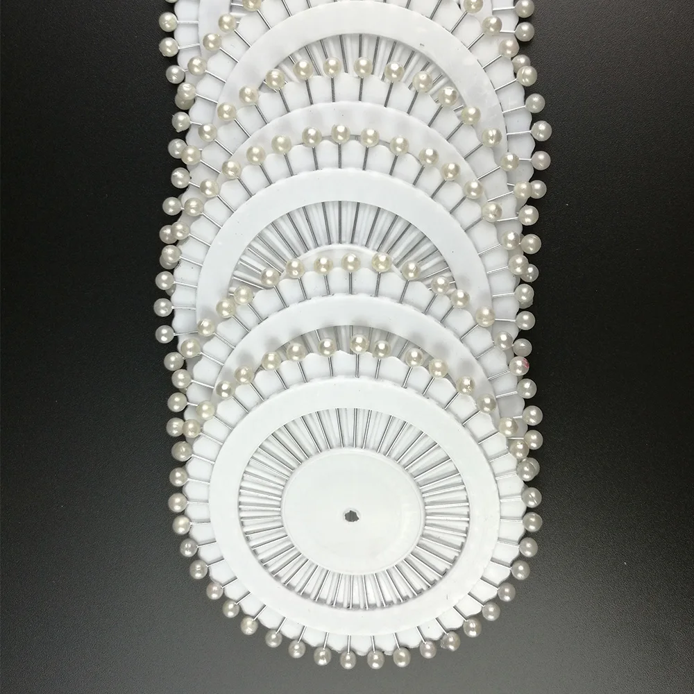 

200PCS White Round Pearl Head Dressmaking Pins Weddings Corsage Florists Sewing Tools Women Mini Ball Handmade Craft