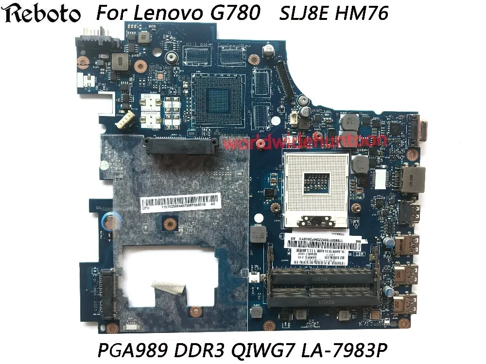 Классическая материнская плата для ноутбука Lenovo G780 SLJ8E HM76 QIWG7 LA 7983P PGA989 DDR3 100%