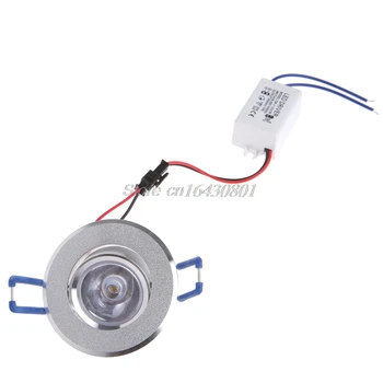 

1W LED Lights 85-265V Cabinet Mini Downlight Spot Ceiling Lamp S08 Drop ship